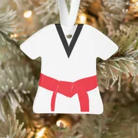 Martial Arts Red Belt Uniform Ornament