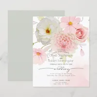 Budget But Beautiful Pastel Pink Floral Wedding