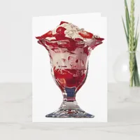 Strawberry Sundae Card