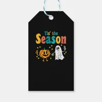 Tis Season Pumpkin Leaf Latte Fall Softball Gift Tags