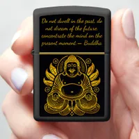 Peaceful Golden Buddha Zippo Lighter