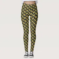 Black and Gold Pattern Leggings ★Unique Fashion★