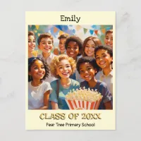 Child's Primary Elementary School Leaver Class Of  Postcard