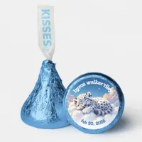 Cute Snow Leopard Asleep on Clouds Baby Shower Hershey®'s Kisses®