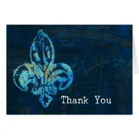 Fleur-de-lis Mixed Media Thank You