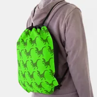 Rampaging Dinosaurs  Drawstring Bag