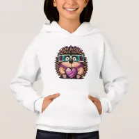 Geek Hedgehoge with Heart Hoodie