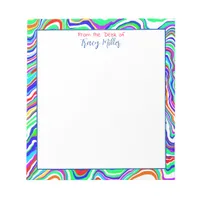 Personalized Colorful Abstract Border Notepad