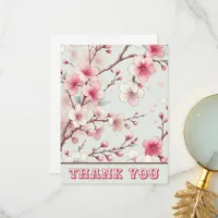 Cherry Blossom Thank You Card