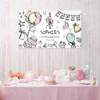 Hand Drawn 1st Birthday Banner