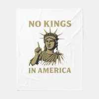 No Kings In America Statue Of  No Kings Day Protes Fleece Blanket