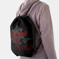 Embrace the Darkness Drawstring Bag