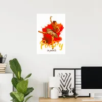 Poetry in Pointe – Elegant Ballerina Art for Dance Poster