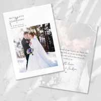 With Love from the New Mr & Mrs Wedding Thank You Card