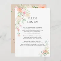 Alysa - Details Watercolor Spring Blossoms  Invitation