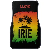 Jamaican Rastafari Quote Everything IRIE Tropical Car Floor Mat