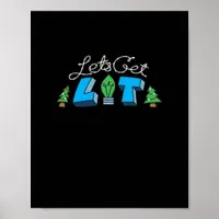Let's Get Lit Christmas Classic Poster
