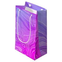 Trendy Modern Elegant Chic Marble Small Gift Bag