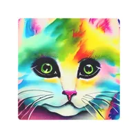Watercolor Kitten Metal Print