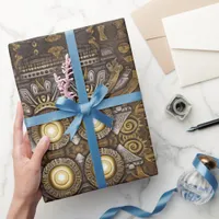 Ancient Elegance: Celtic & Egyptian Fusion Wrapping Paper