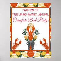 Crawfish Boil Party–Summer Seafood Cookout Poster