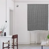 Complex Greek Key Symbol in black on white | Blackout Curtains