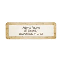 Vintage Sheet Music Address Labels