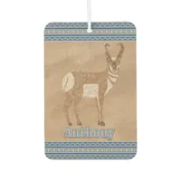 Southwest Standing Pronghorn Antelope Personalized Air Freshener