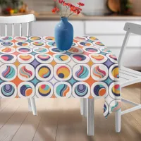 Bauhaus Geometric Abstract Pattern#2 ID1068 Tablecloth