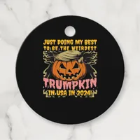 Just Doing My  To  Weirdest Trumpkin Usa Classic Favor Tags