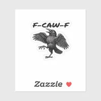 F-Caw-F Essential Vintage Graphic Sticker