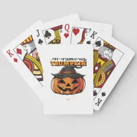 Happy Halloween Trumpkin Classic Poker Cards
