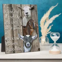 Cute Smell Like a Goat Poem Plaque
