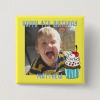 Personalized Happy Birthday Name and Age Button