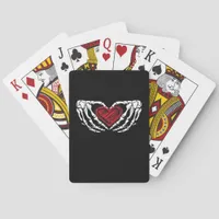 Skeleton Hands With Heart Classic Poker Cards