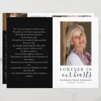 Budget 4-page Minimalist Funeral Program