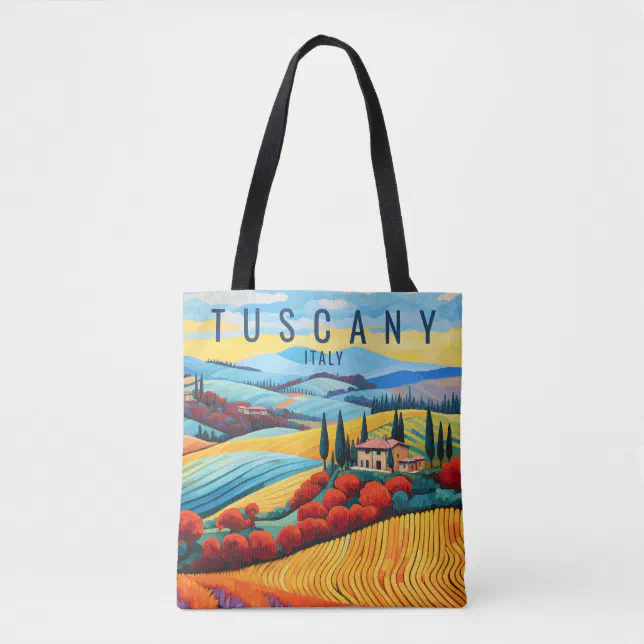 Painting of Tuscany at Sunset | Italy Travel | Art Tote Bag