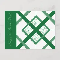 Post Card - Shamrock Stained Glass