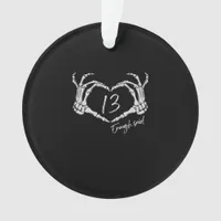 Heart Skeleton Hand Classic Ornament