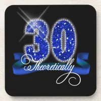 Theoretically Thirty Sparkle ID191 Drink Coaster