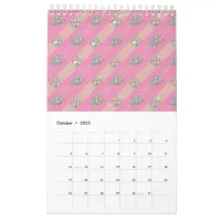 Vintage Rose Pattern - Calendar