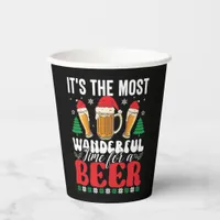 It's The Most Wonderful Time For A Beer Paper Cups