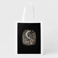 Aesthetic Retro Goblincore And Cottagecore Mushroo Grocery Bag