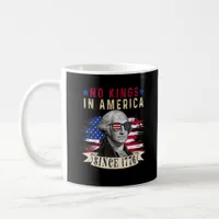 No Kings In America USA Flag Retro Cool Style Coffee Mug
