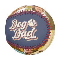 Dog Dad Photo Collage Father's Day Gift Baseball