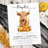 Budget Little Pumpkin Highland Cow Baby Shower