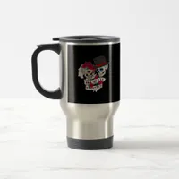 Till Death Do Us Part Skull Travel Mug