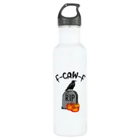 F Caw F Crow Retro Cool Stainless Steel Water Bottle