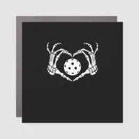 Halloween Pickle Skeleton Heart Hands Car Magnet