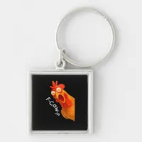 F-Caw-F Chicken Essential Classic Retro Keychain